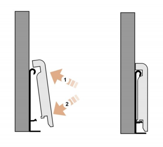 Плинтус ламинированный Finitura Белый 100х16х2400